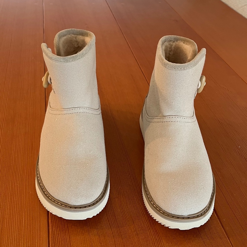 SANUK FLEECE LINED ANKLE BOOTS, WOMEN'S